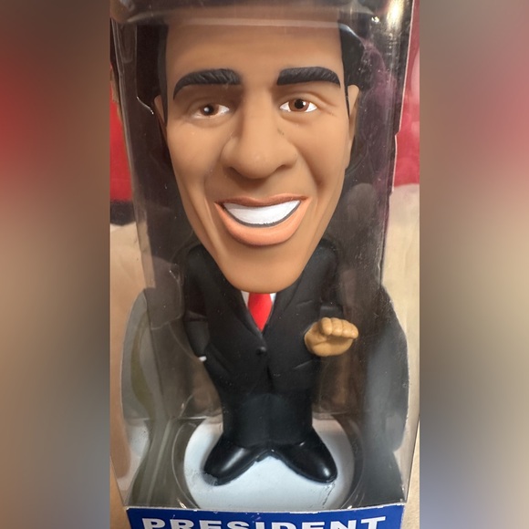 Funko Wacky Wobbler Bobble Head President Obama With Box - Picture 10 of 10